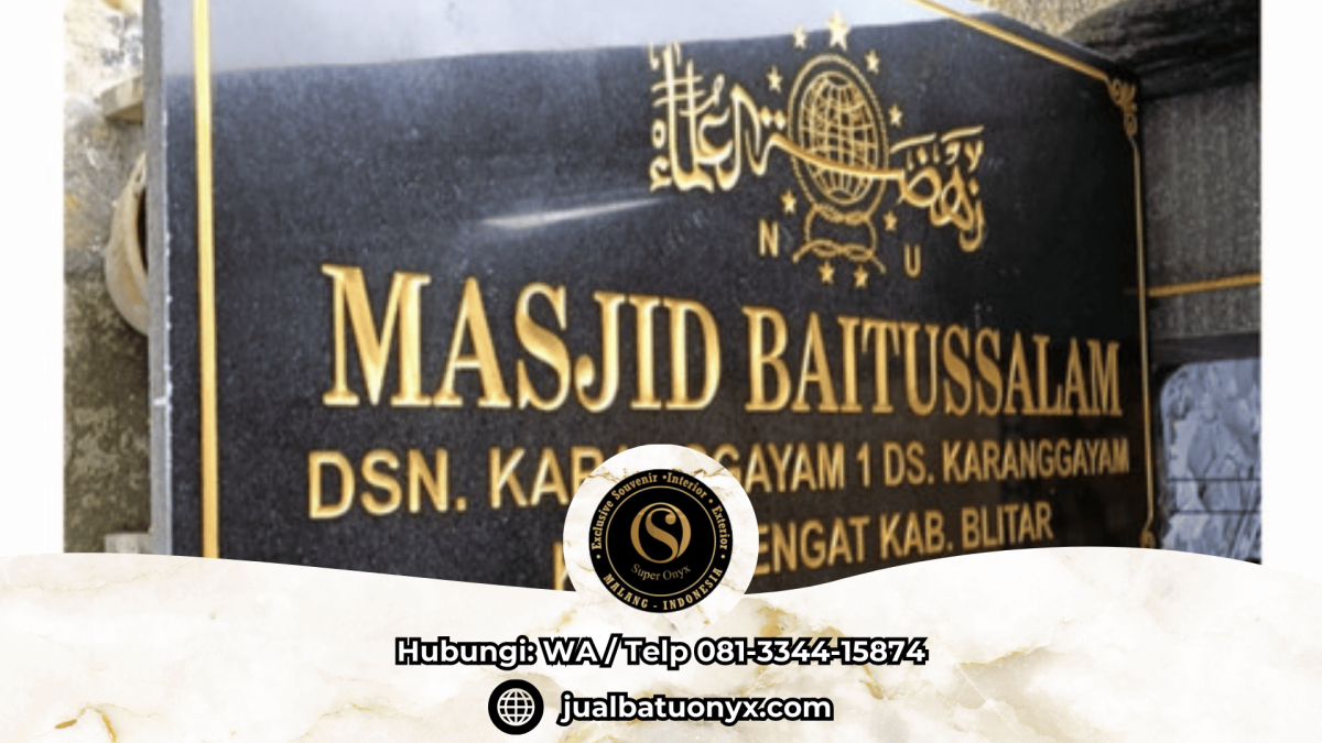 Jual papan nama masjid atau kantor