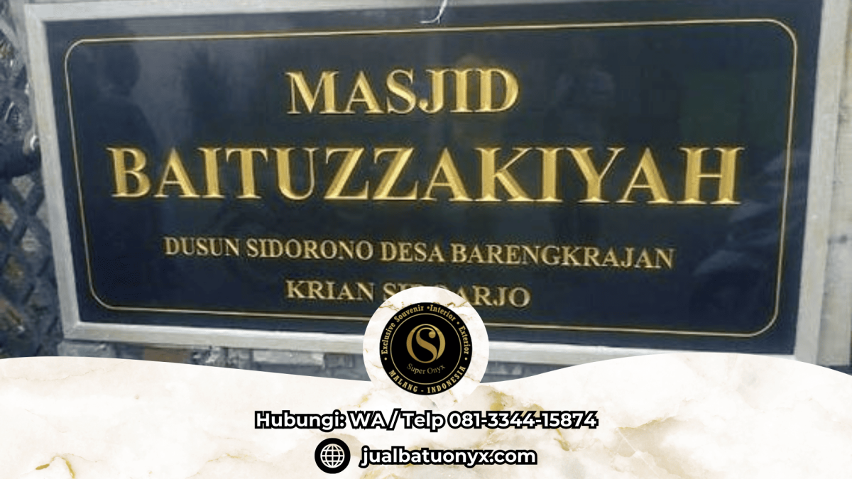 Jual papan nama masjid atau kantor
