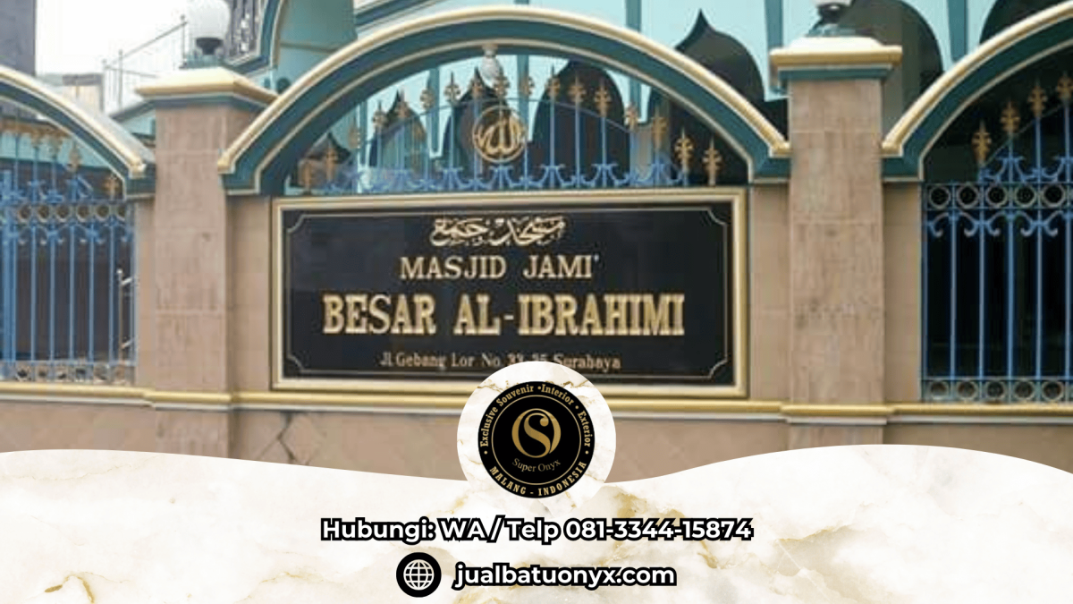 Jual papan nama masjid atau kantor