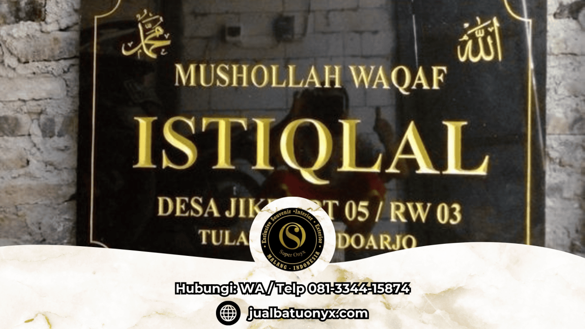 Jual papan nama masjid atau kantor